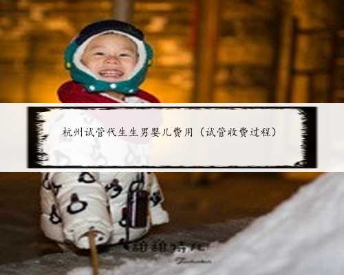 杭州试管代生生男婴儿费用（试管收费过程）